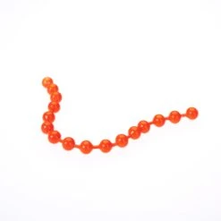 Funky Brass Bead Chain - Funky Fly Tying -Fly Fishing Supplies Store Bead Chain Eyes 4.5 Fl Orange 065 scaled 1