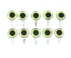 Funky Chartreuse/Mirage Tab Eyes 3D - Funky Fly Tying