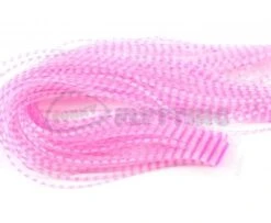 Hareline Chicone Wide Crusher Legs - Funky Fly Tying -Fly Fishing Supplies Store Chicone Wide Crusher Legs Barred Fl Pink