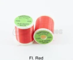 Danvilles Flat Waxed Nylon 210 Denier - Funky Fly Tying -Fly Fishing Supplies Store Danvilles Flat Waxed Nylon 210 Denier Fl Red 1
