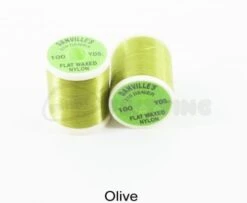 Danvilles Flat Waxed Nylon 210 Denier - Funky Fly Tying -Fly Fishing Supplies Store Danvilles Flat Waxed Nylon 210 Denier Olive 1