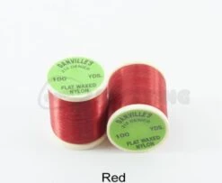 Danvilles Flat Waxed Nylon 210 Denier - Funky Fly Tying -Fly Fishing Supplies Store Danvilles Flat Waxed Nylon 210 Denier Red 1