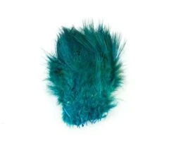Fish Hunter Strung Ringneck Pheasant Rump Hackle - Funky Fly Tying -Fly Fishing Supplies Store Fish Hunter Ringneck Pheasant Rump Hackle Dark Turquoise 1