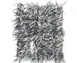 Funky 10mm Black And Dyed Holographic - Funky Fly Tying -Fly Fishing Supplies Store Funky 10mm Black and Dyed Holographic Silver 1