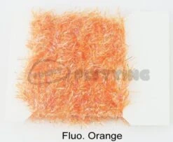 Funky 15mm 3D Fritz UV & Gold - Funky Fly Tying -Fly Fishing Supplies Store Funky 15mm 3D Fritz UV Gold Fluo Orange