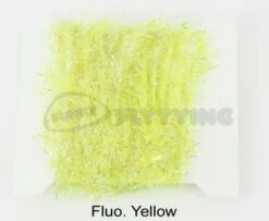 Funky 15mm 3D Fritz UV & Gold - Funky Fly Tying -Fly Fishing Supplies Store Funky 15mm 3D Fritz UV Gold Fluo Yellow
