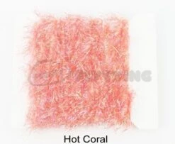 Funky 15mm 3D Fritz UV & Gold - Funky Fly Tying -Fly Fishing Supplies Store Funky 15mm 3D Fritz UV Gold Hot Coral 1