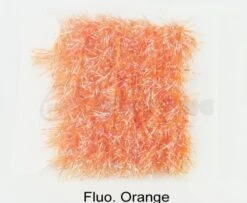 Funky 15mm 3D Fritz UV And Silver - Funky Fly Tying -Fly Fishing Supplies Store Funky 15mm 3D Fritz Uv and Silver Fluo Orange 1