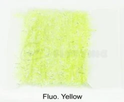 Funky 15mm 3D Fritz UV And Silver - Funky Fly Tying -Fly Fishing Supplies Store Funky 15mm 3D Fritz Uv and Silver Fluo Yellow 1