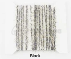 Funky 3D Micro Straggle UV & Gold Fritz - Funky Fly Tying -Fly Fishing Supplies Store Funky 3D Micro Straggle Uv Gold Fritz Black 1