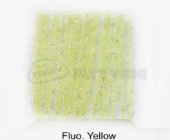 Funky 3D Micro Straggle UV & Gold Fritz - Funky Fly Tying -Fly Fishing Supplies Store Funky 3D Micro Straggle Uv Gold Fritz Fluo Yellow