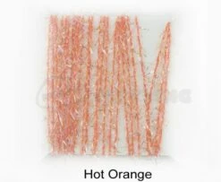 Funky 3D Micro Straggle UV & Gold Fritz - Funky Fly Tying -Fly Fishing Supplies Store Funky 3D Micro Straggle Uv Gold Fritz Hot Orange 1