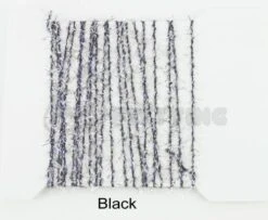 Funky 3D Micro Straggle UV & Silver Fritz - Funky Fly Tying -Fly Fishing Supplies Store Funky 3D Micro Straggle Uv Silver Fritz Black
