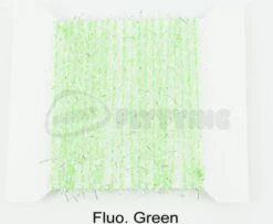 Funky 3D Micro Straggle UV & Silver Fritz - Funky Fly Tying -Fly Fishing Supplies Store Funky 3D Micro Straggle Uv Silver Fritz Fluo Green 1