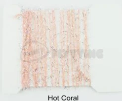 Funky 3D Micro Straggle UV & Silver Fritz - Funky Fly Tying -Fly Fishing Supplies Store Funky 3D Micro Straggle Uv Silver Fritz Hot Coral