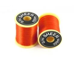 Gordon Griffiths Sheer 14/0 Ultrafine - Funky Fly Tying -Fly Fishing Supplies Store Gordon Griffiths Sheer 14 0 Ultrafine Orange