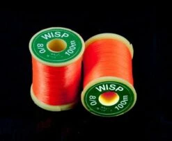Gordon Griffiths Wisp 8/0 Microfine Thread - Funky Fly Tying -Fly Fishing Supplies Store Gordon Griffiths Wisp 8 0 Microfine Thread Fluo Orange 1