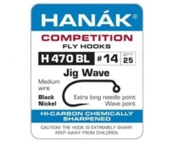 Hanak 470BL Wave Jig Hook - Funky Fly Tying