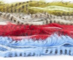 Hareline Barred Rabbit Strips - Funky Fly Tying