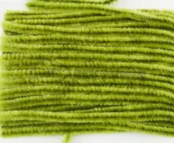Hareline Fine Chenille - Funky Fly Tying -Fly Fishing Supplies Store Hareline Fine Chenille Light Olive