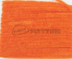 Hareline Fine Chenille - Funky Fly Tying -Fly Fishing Supplies Store Hareline Fine Chenille Orange 1