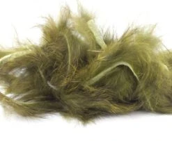 Hareline Micro Rabbit Strips - Funky Fly Tying -Fly Fishing Supplies Store Hareline Micro Rabbit Strips Olive Varient