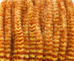 Hareline Variegated Chenille - Funky Fly Tying -Fly Fishing Supplies Store Hareline Variegated Chenille Brown Yellow 1