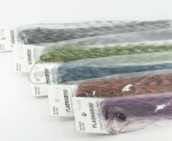Hedron Flashabou - Grizzly Barred - Funky Fly Tying