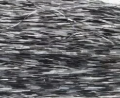 Hedron Magnum Black Barred Flashabou - Funky Fly Tying -Fly Fishing Supplies Store Hedron Magnum Black Barred Flashabou Clear Black 1