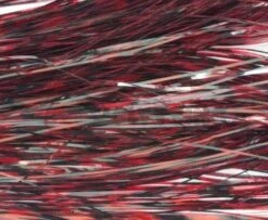 Hedron Magnum Black Barred Flashabou - Funky Fly Tying -Fly Fishing Supplies Store Hedron Magnum Black Barred Flashabou Red Black 1