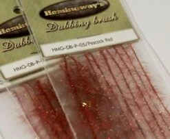 Hemingway's Peacock Dubbing Brushes - Funky Fly Tying -Fly Fishing Supplies Store Hemingways Peacock Dubbing Brushes Red 1