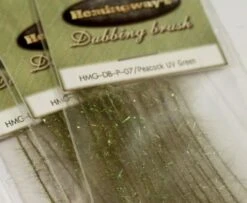 Hemingway's Peacock Dubbing Brushes - Funky Fly Tying -Fly Fishing Supplies Store Hemingways Peacock Dubbing Brushes UV Green 1