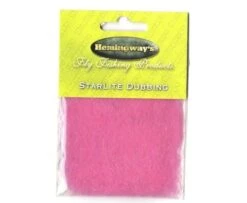 Hemingway's Star Lite Dubbing - Funky Fly Tying 34 Hemingway's Star Lite Dubbing - Funky Fly Tying -Fly Fishing Supplies Store Hemingways Star Lite Dubbing Pink