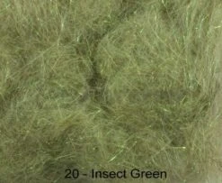 Hends Hare Plus Dubbing Packets - Funky Fly Tying -Fly Fishing Supplies Store Hends Hare Plus Dubbing Packets Insect Green 1