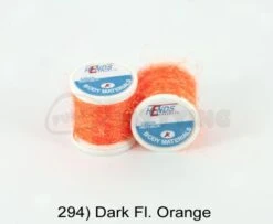 Hends Ice Dub Thread - Funky Fly Tying 32 Hends Ice Dub Thread - Funky Fly Tying -Fly Fishing Supplies Store Hends Ice Dub Thread Dark Fl Orange