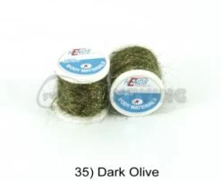 Hends Ice Dub Thread - Funky Fly Tying 30 Hends Ice Dub Thread - Funky Fly Tying -Fly Fishing Supplies Store Hends Ice Dub Thread Dark Olive