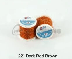 Hends Ice Dub Thread - Funky Fly Tying 28 Hends Ice Dub Thread - Funky Fly Tying -Fly Fishing Supplies Store Hends Ice Dub Thread Dark Red Brown
