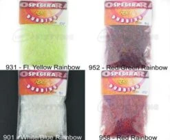 Hends Spectra Dubbing Packets - Funky Fly Tying -Fly Fishing Supplies Store Hends Spectra Dubbing Packets Red Rainbow 1