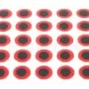 Funky Holographic Red Tape Eyes Pack 50 - Funky Fly Tying