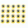 Funky Hot Orange/Yellow 3D Eyes - Funky Fly Tying