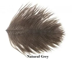 Nature's Spirit Ostrich Herl Pieces - Funky Fly Tying -Fly Fishing Supplies Store Natures Spirit Ostrich Pieces Natural Grey