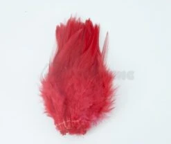 Nature's Spirit Strung Saddle Hackle - Funky Fly Tying -Fly Fishing Supplies Store Natures Spirit Strung Saddle Hackle Fluo Cherry Red 1