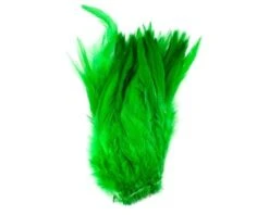Nature's Spirit Strung Saddle Hackle - Funky Fly Tying -Fly Fishing Supplies Store Natures Spirit Strung Saddle Hackle Green 1