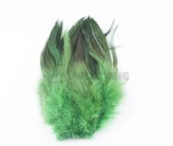 Nature's Spirit Strung Saddle Hackle - Funky Fly Tying -Fly Fishing Supplies Store Natures Spirit Strung Saddle Hackle Green over Brown
