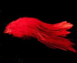 Nature's Spirit Strung Schlappen XL 7-9" - Funky Fly Tying -Fly Fishing Supplies Store Natures Spirit Strung Schlappen XL 7 9 Hot Orange