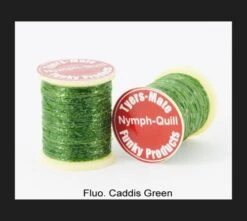 Nymph-Quill - Funky Fly Tying -Fly Fishing Supplies Store Nymph Quill Fluo Caddis Green 1