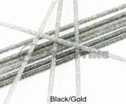 Tubeworx Outer Plastic Tubes 3mm Glitter Colour - Funky Fly Tying -Fly Fishing Supplies Store Outer Plastic Tubes 3mm Glitter Colours Black Gold