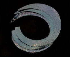 Pacchiarini's Jumbo Wiggle Tails - Funky Fly Tying -Fly Fishing Supplies Store Pacchiarinis Jumbo Wiggle Tails Slim Holo Black 1