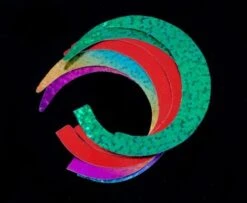 Pacchiarini's Wiggle Tails - Funky Fly Tying -Fly Fishing Supplies Store Pacchiarinis Wiggle Tails Green Red Rainbow