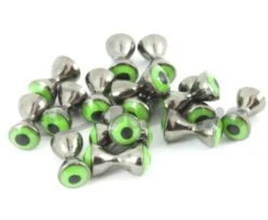 Funky Real Eyes Plus - Funky Fly Tying 12 Funky Real Eyes Plus - Funky Fly Tying -Fly Fishing Supplies Store Real Eyes Plus Black Chartreuse